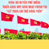 PHÚ RIỀNG TRIỂN KHAI SINH HOẠT CHÍNH TRỊ “GIỮ TRỌN LỜI THỀ ĐẢNG VIÊN” TỪ NGÀY 19/5 ĐẾN NGÀY 02/9/2024.